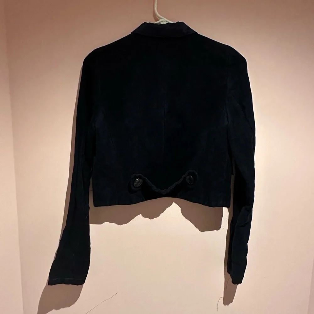 Pink Tartan blue velvety jacket